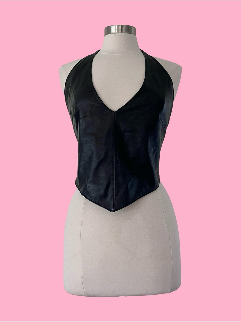 Vintage Leather Limited Halter Top